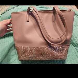 Kate Spade Blush and Glitter Tote